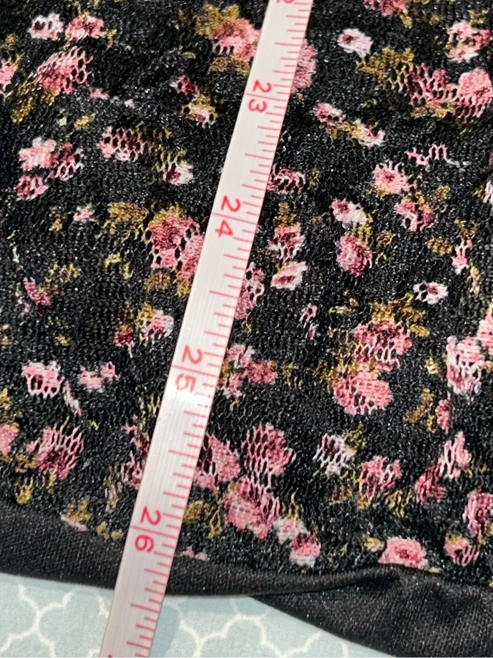 Marianne Black Tank Top with Pink Floral Print - Picture 5 of 5